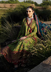 Hussain Rehar Embroidered Karandi Unstitched 3Pc Suit - Corral