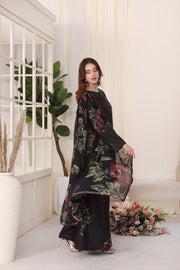 Feathers Premium Whisper of Elan Unstitched Lawn 3Pc Suit Cosmic Coast-FT671