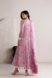 Farasha Fiorella Embroidered Chiffon Unstitched 3Pc Suit - Cottage Rose