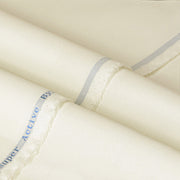 Dynasty Super Active Men's Unstitched Stiff Cotton Suit - Cream