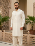 Crown Boski by Duke Men's Unstitched Blended Suit - CREAM