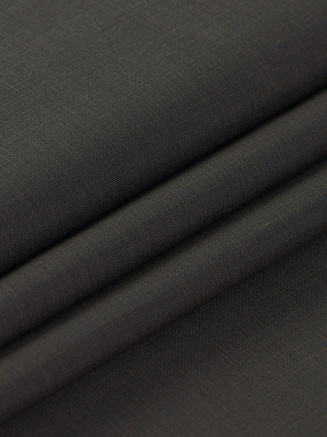 Crimson by Fabrieco Men's Unstitched Blended Suit for Summer - Chocolate