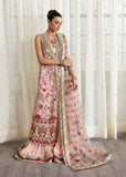 Crimson X Saira Shakira Embroidered Tulle Unstitched 3Pc Suit - Crystal Chinoiserie