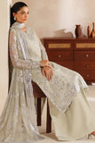 Farasha Luxury Embroidered Chiffon Unstitched 3Pc Suit - Crystal Dew
