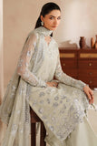 Farasha Luxury Embroidered Chiffon Unstitched 3Pc Suit - Crystal Dew