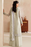 Farasha Luxury Embroidered Chiffon Unstitched 3Pc Suit - Crystal Dew