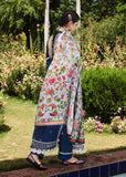 Hussain Rehar Embroidered Luxury Lawn Unstitched 3Pc Suit D-08 CYAN