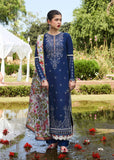 Hussain Rehar Embroidered Luxury Lawn Unstitched 3Pc Suit D-08 CYAN