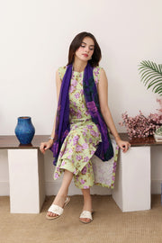 Feathers Premium Printed Lawn Unstitched 3Pc Suit Cypress Cipher-FT772