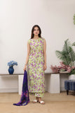 Feathers Premium Printed Lawn Unstitched 3Pc Suit Cypress Cipher-FT772