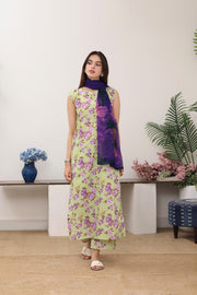 Feathers Premium Printed Lawn Unstitched 3Pc Suit Cypress Cipher-FT772