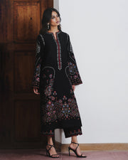 Jugnu Lahore Womenswear Embroidered Karandi Unstitched 3Pc Suit - CYPRUS