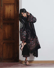 Jugnu Lahore Womenswear Embroidered Karandi Unstitched 3Pc Suit - CYPRUS