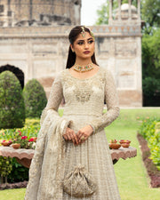 Nira by Faiza Saqlain Embroidered Chiffon Unstitched 3Pc Suit - CYRA