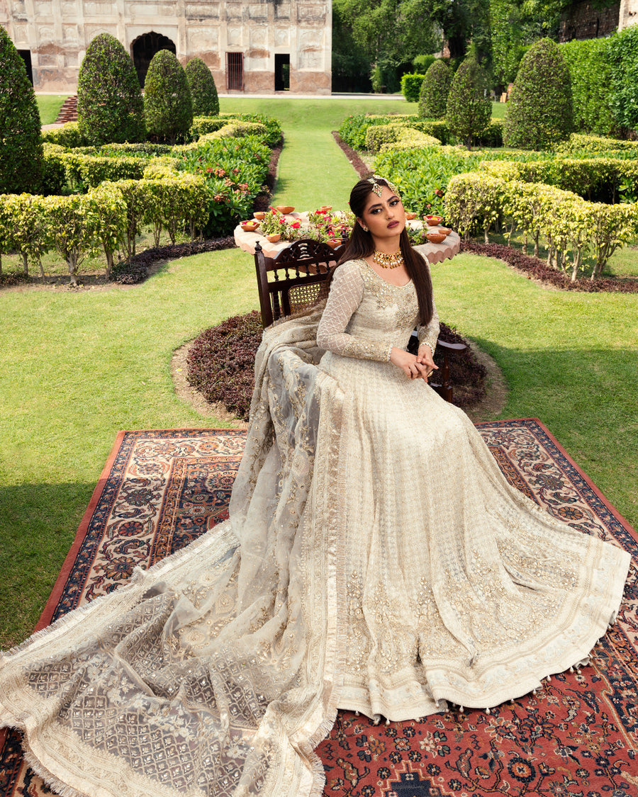 Nira by Faiza Saqlain Embroidered Chiffon Unstitched 3Pc Suit - CYRA