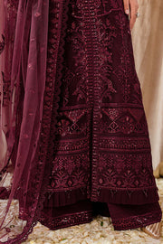 Farasha Luxury Formal Embroidered Net Unstitched 3Pc Suit - Cyra