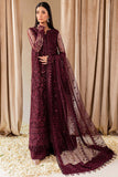 Farasha Luxury Formal Embroidered Net Unstitched 3Pc Suit - Cyra