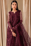 Farasha Luxury Formal Embroidered Net Unstitched 3Pc Suit - Cyra