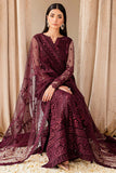 Farasha Luxury Formal Embroidered Net Unstitched 3Pc Suit - Cyra