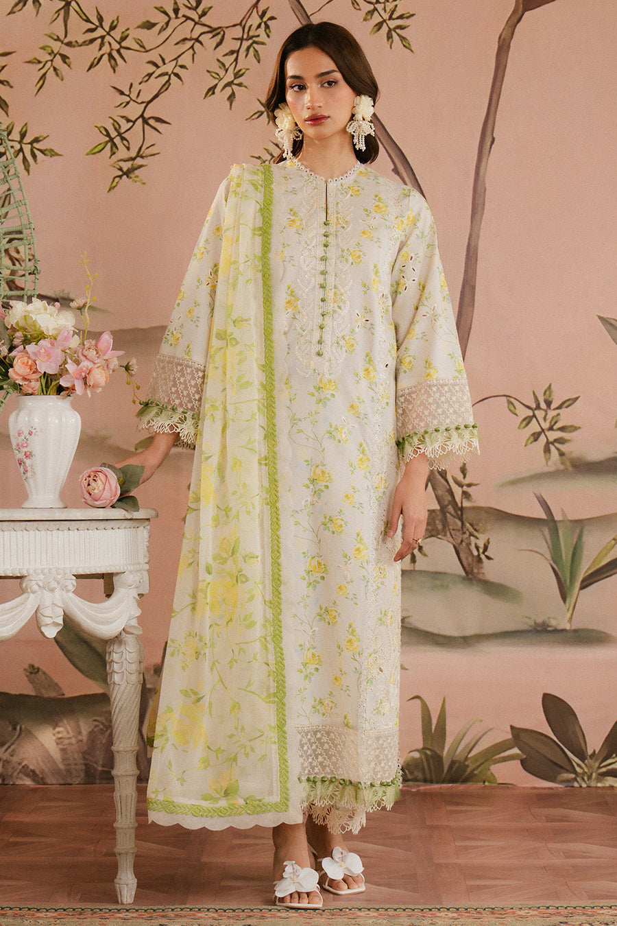 Ayzel Armelia Unstitched Printed Lawn 3Pc Suit AL-25-V1-06 Cyrilla