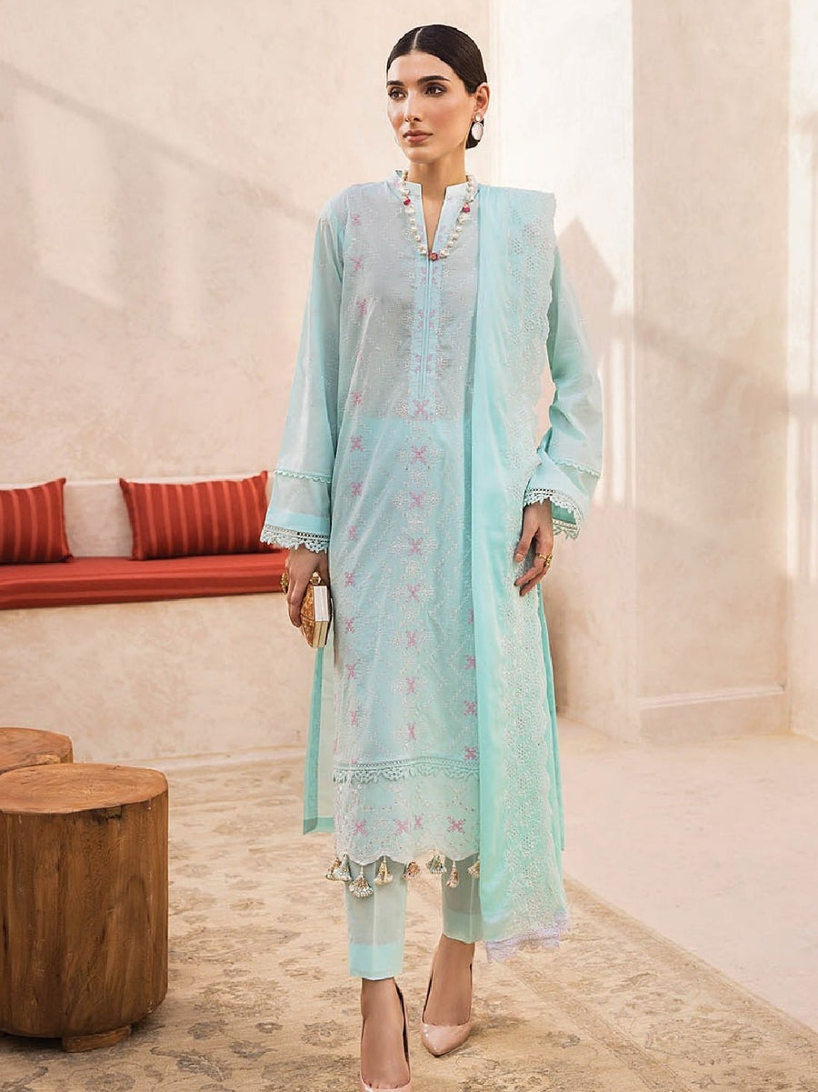 Nissa by RajBari Unstitched Embroidered Chikankari 3 Piece Suit D-01