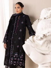 RajBari Premium Embroidered Lawn Unstitched 3Pc Suit D-01