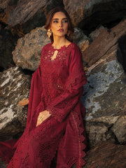 Rang Rasiya Premium Embroidered Lawn Unstitched 3Pc Suit D-13 ALAYA