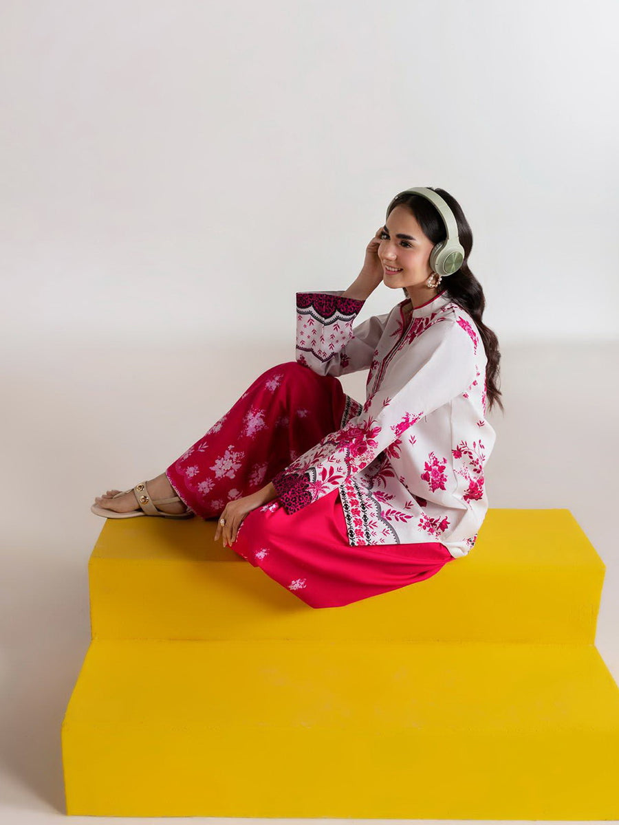 RajBari Amal Summer Prints Exclusive 2Pc Unstitched Lawn Suit D-01