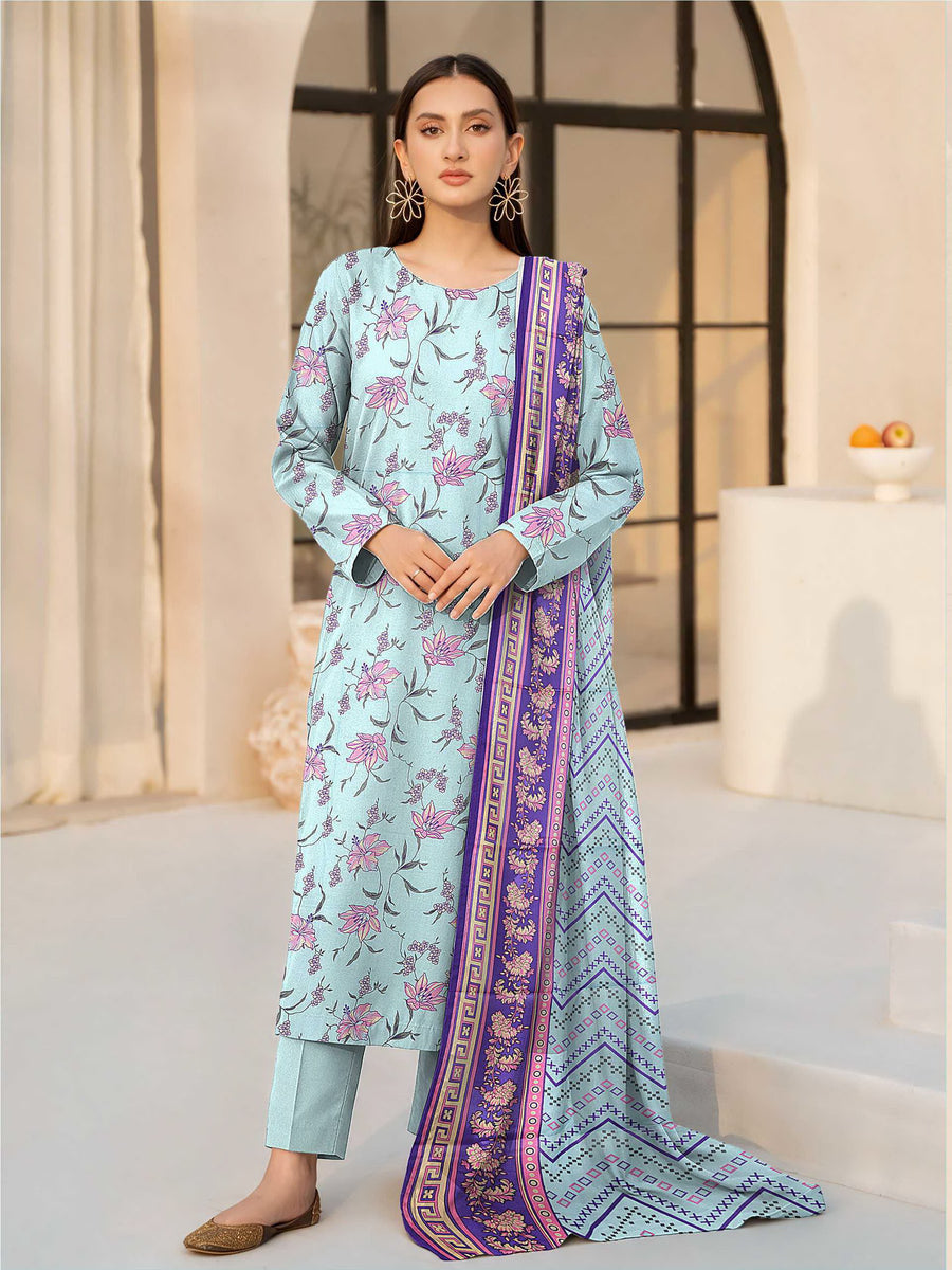 Fiza Noor Digital Printed Marina Unstitched 3Pc Suit D-01