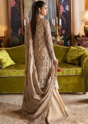Afrozeh Hayat Unstitched Embroidered Net 3 Piece Suit D-01 SABAT