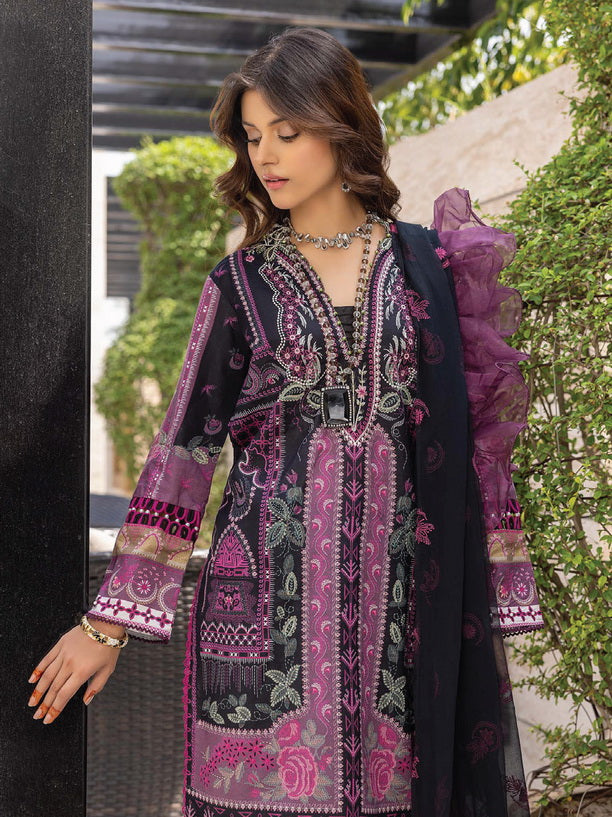 Belle ame by Humdum Embroidered Lawn Unstitched 3Pc Suit D-01