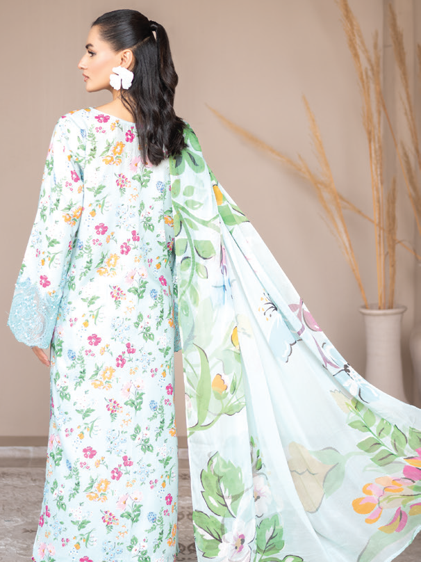 Janvi by Sanam Saeed Embroidered Lawn Unstitched 3Pc Suit D-01