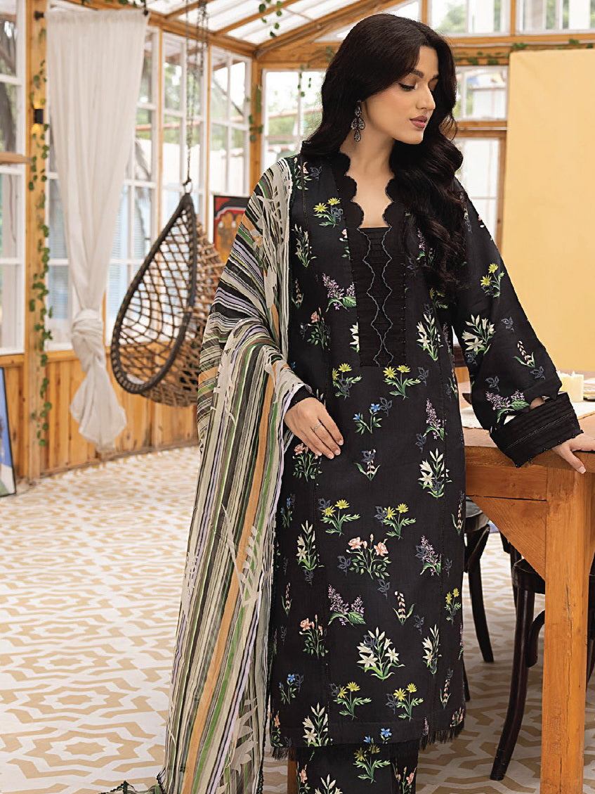Floral Symphony by Panache Embroidered Viscose Unstitched 3Pc Suit D-01