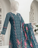 Ittehad Essential Vol-03 Unstitched Printed Lawn 3Pc Suit D-01
