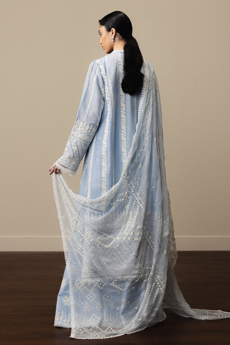Zara Shahjahan Satori Stillness & Luxury Unstitched Lawn 3Pc Suit D-01 AOYOMI