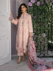 Rang Rasiya Florence Embroidered Lawn Unstitched 3Pc Suit D-01 EVA
