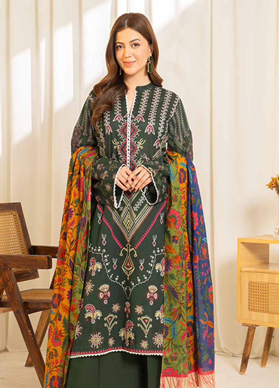 Coco by Zara Shahjahan Sule Printed Lawn Unstitched 3Pc Suit D-07