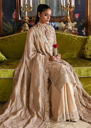 Afrozeh Hayat Unstitched Embroidered Net 3 Piece Suit D-01 SABAT