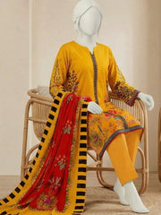 Ittehad Essential Vol-02 Unstitched Printed Lawn 3Pc Suit D-08
