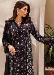 RajBari Nissa Chikankari Embroidered Lawn Unstitched 3 Piece Suit D-01