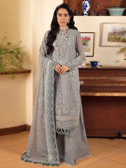 LaMode by Xenia Formals Unstitched Chiffon 3Pc Suit D-01 MATILDA