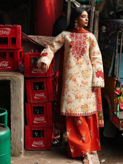 RajBari Nissa Floral Symphony Embroidered Lawn Unstitched 3Pc Suit D-01