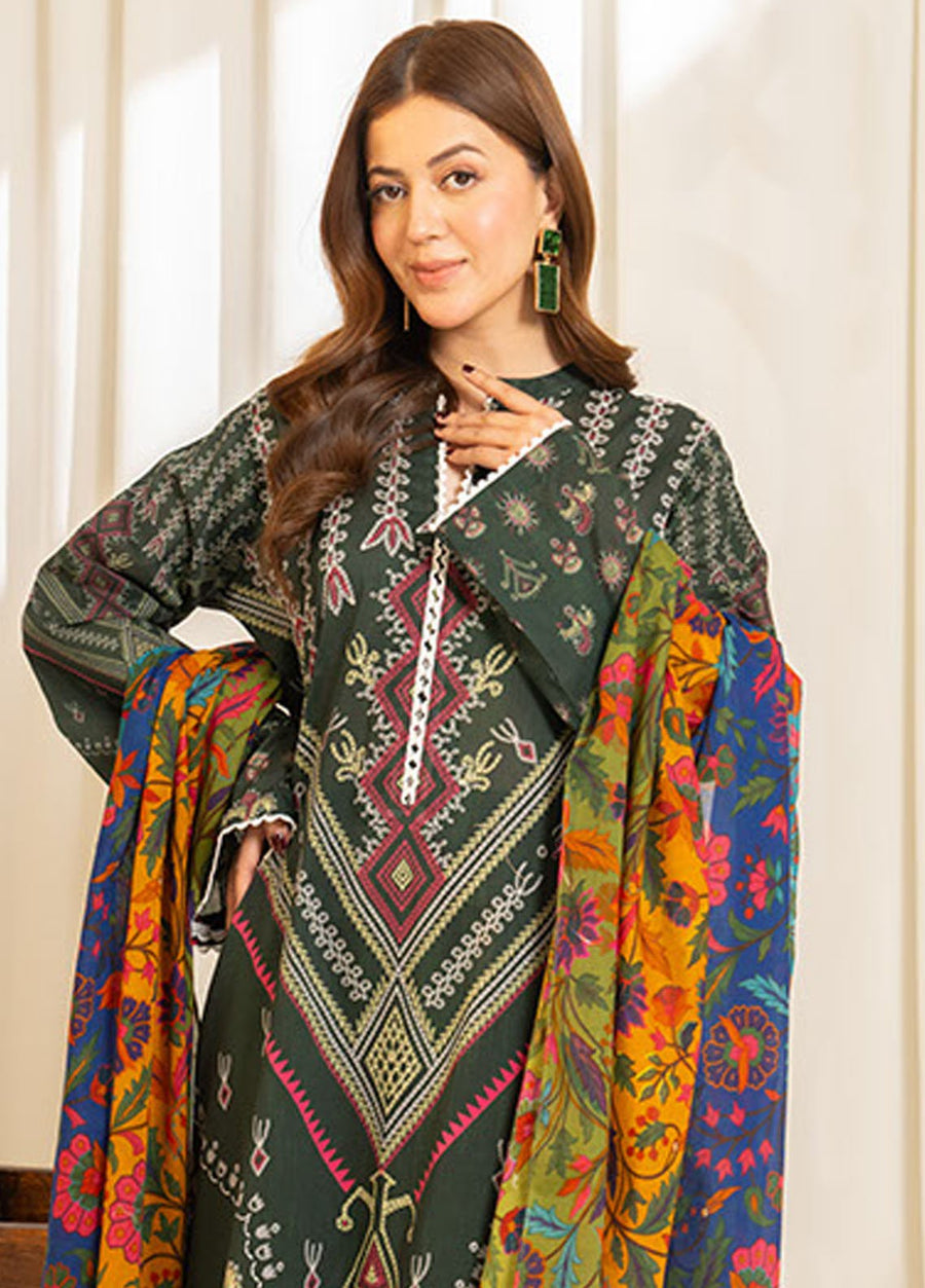 Coco by Zara Shahjahan Sule Printed Lawn Unstitched 3Pc Suit D-07