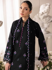 RajBari Premium Embroidered Lawn Unstitched 3Pc Suit D-01