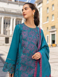 Rang Rasiya Carnation Embroidered Linen Unstitched 3Pc Suit D-01 Ella