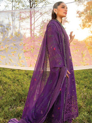 Rang Rasiya Carnation Embroidered Lawn Unstitched 3Pc Suit D-01 Nora
