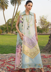 Saira Shakira Bloom Embroidered Lawn Unstitched 3Pc Suit D-01A AVA