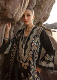 Saira Shakira Embroidered Lawn Unstitched 3Pc Suit D-01A Lolita - Onyx