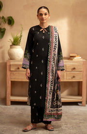 Ilara by Seran Embroidered Cambric Unstitched 3Pc Suit D-01 Ebene
