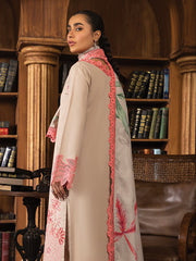 Rang Rasiya Carnation Embroidered Khaddar Unstitched 3Pc Suit D-01